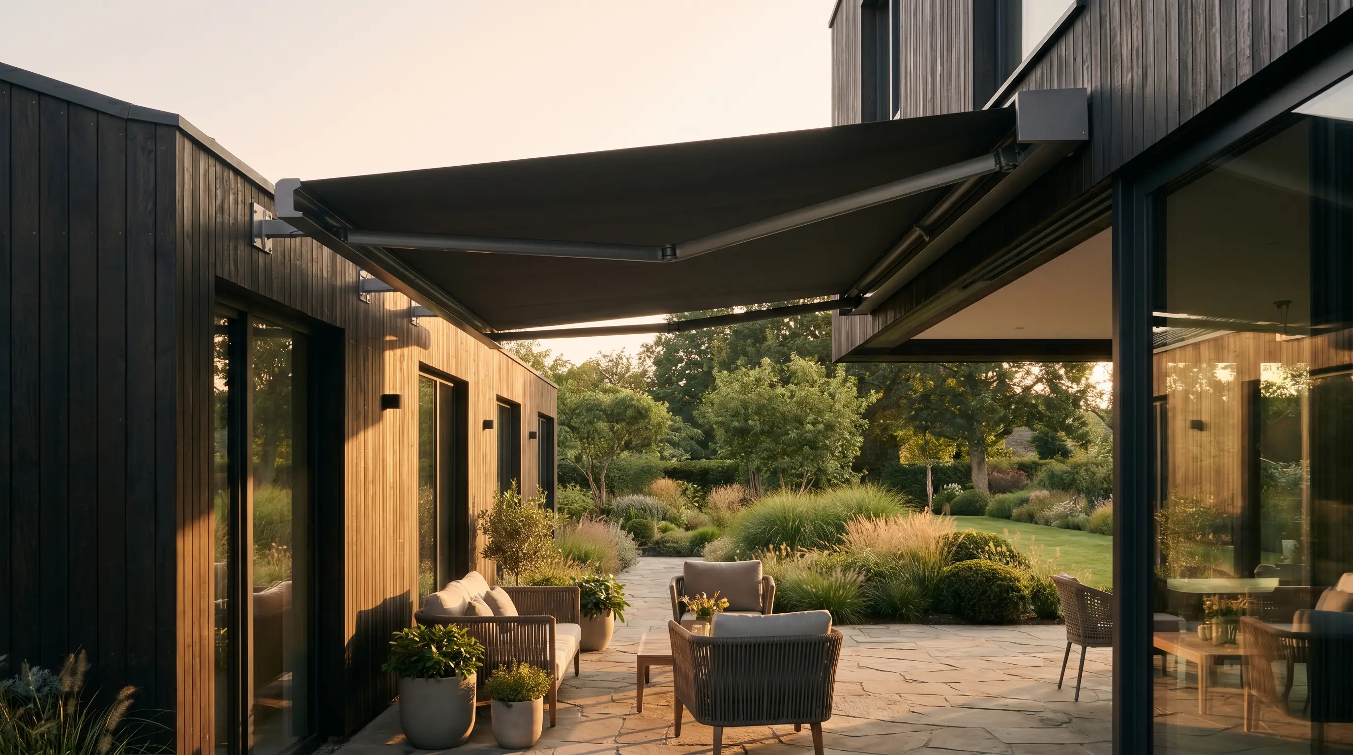 Awnings & External Shading — on a South African patio, Blind Solutions South Africa