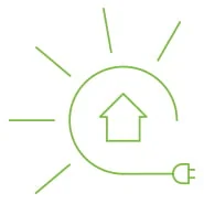 Green energy-saving home — sustainable sun control