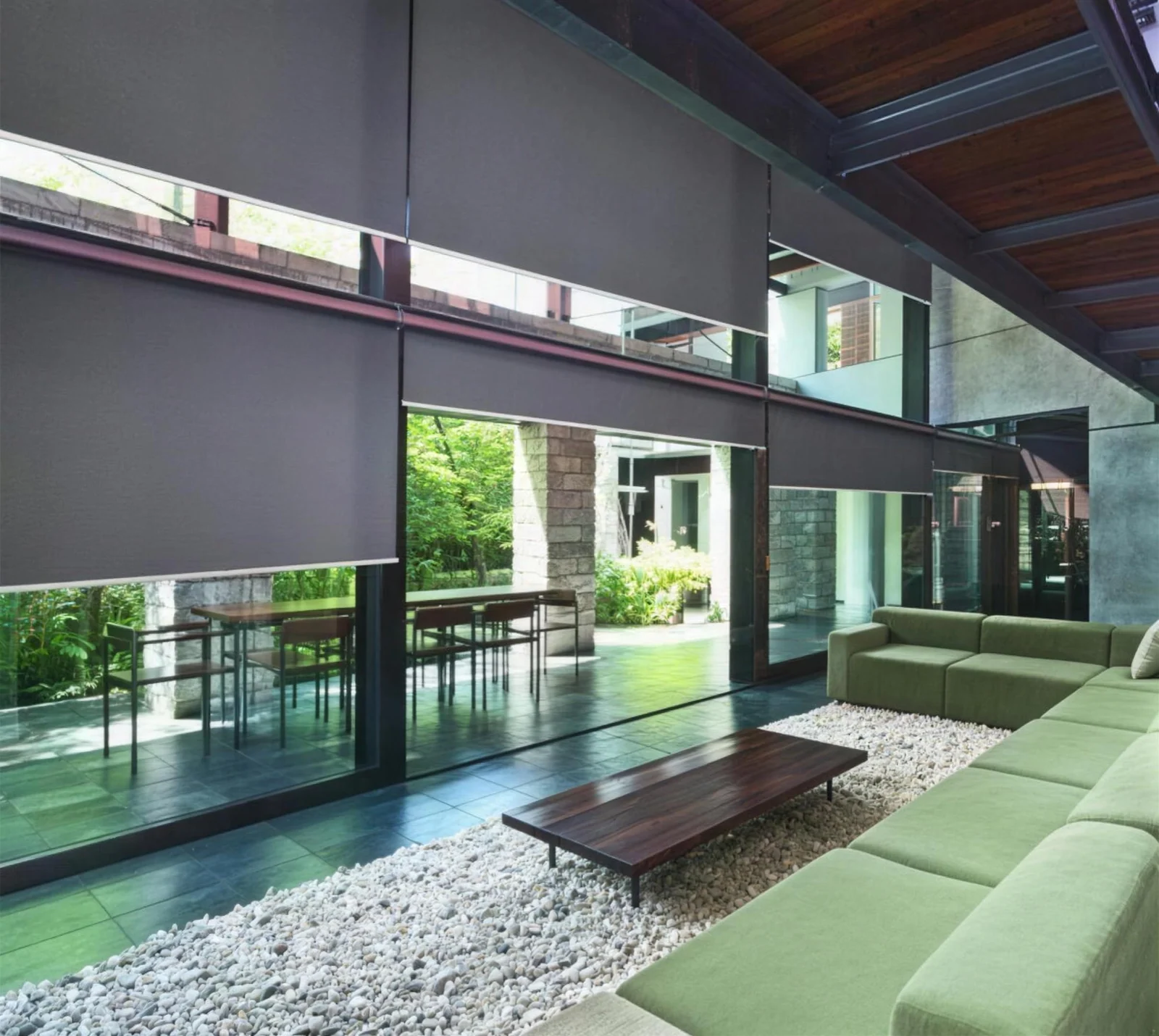 Internal Roller Blinds / Sun Screens — in a South African home, Blind Solutions South Africa