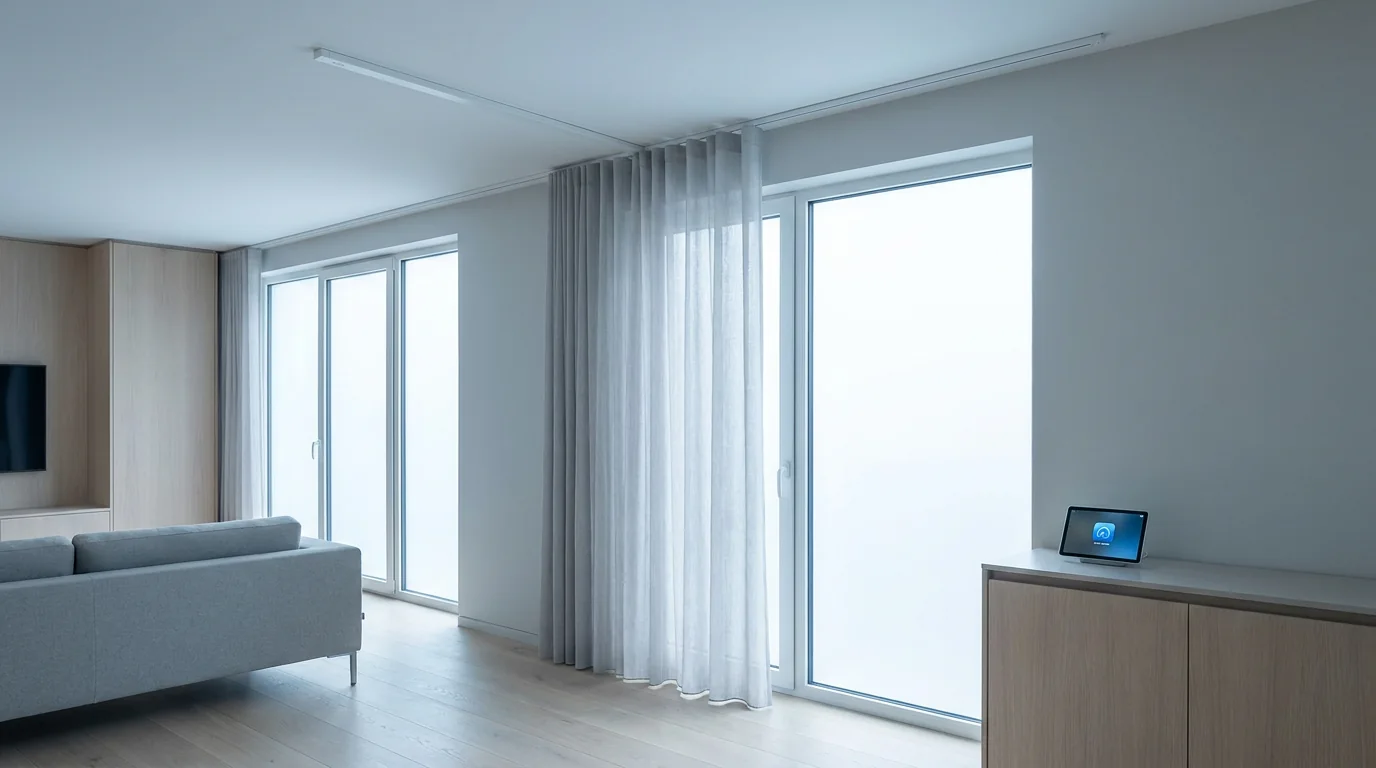Somfy Motorised Curtain Track — in a South African interior, Blind Solutions South Africa