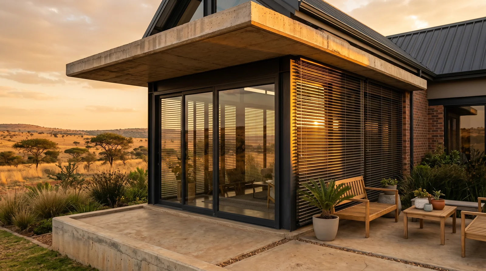 External Venetian Blinds — in-room view, Blind Solutions South Africa