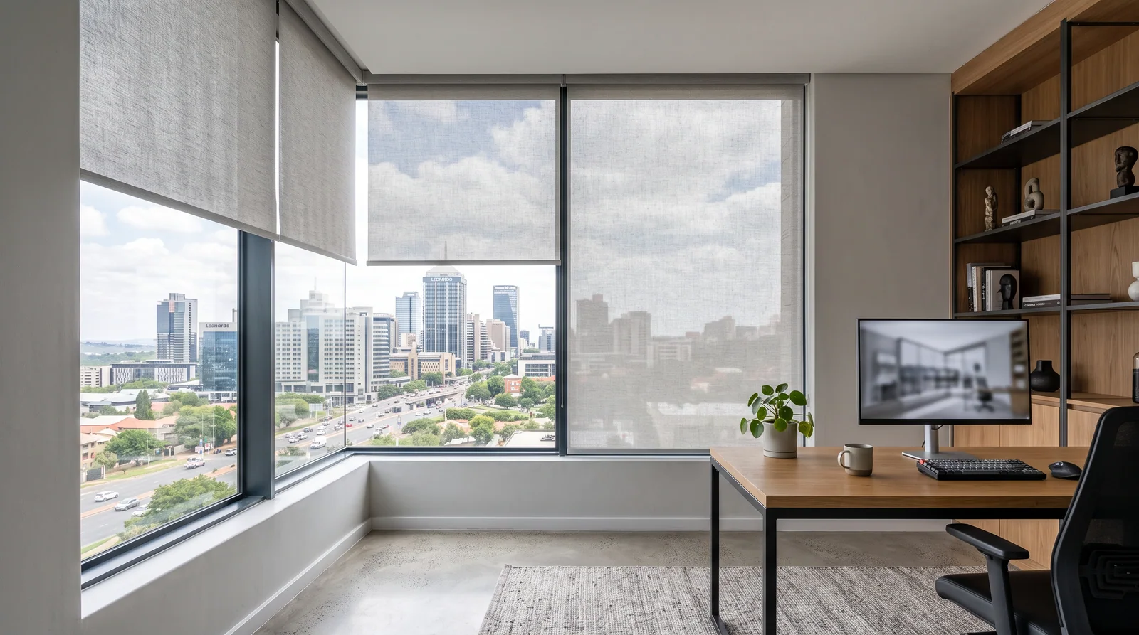 Motorised & Manual Blinds — close-up detail, Blind Solutions South Africa