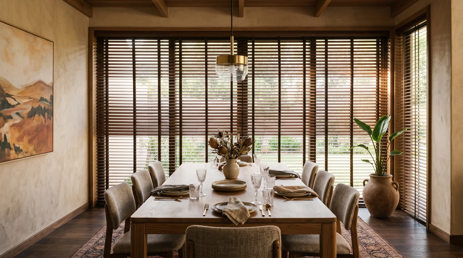 Wood Venetian / Bass Wood — close-up detail, Blind Solutions South Africa