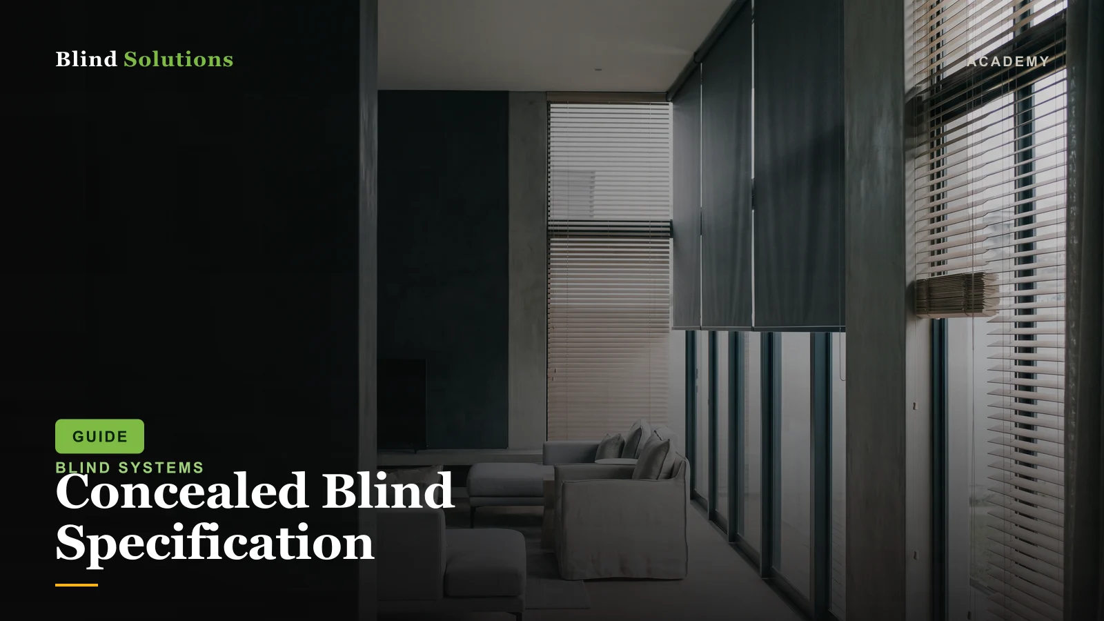 Concealed Blind Specification