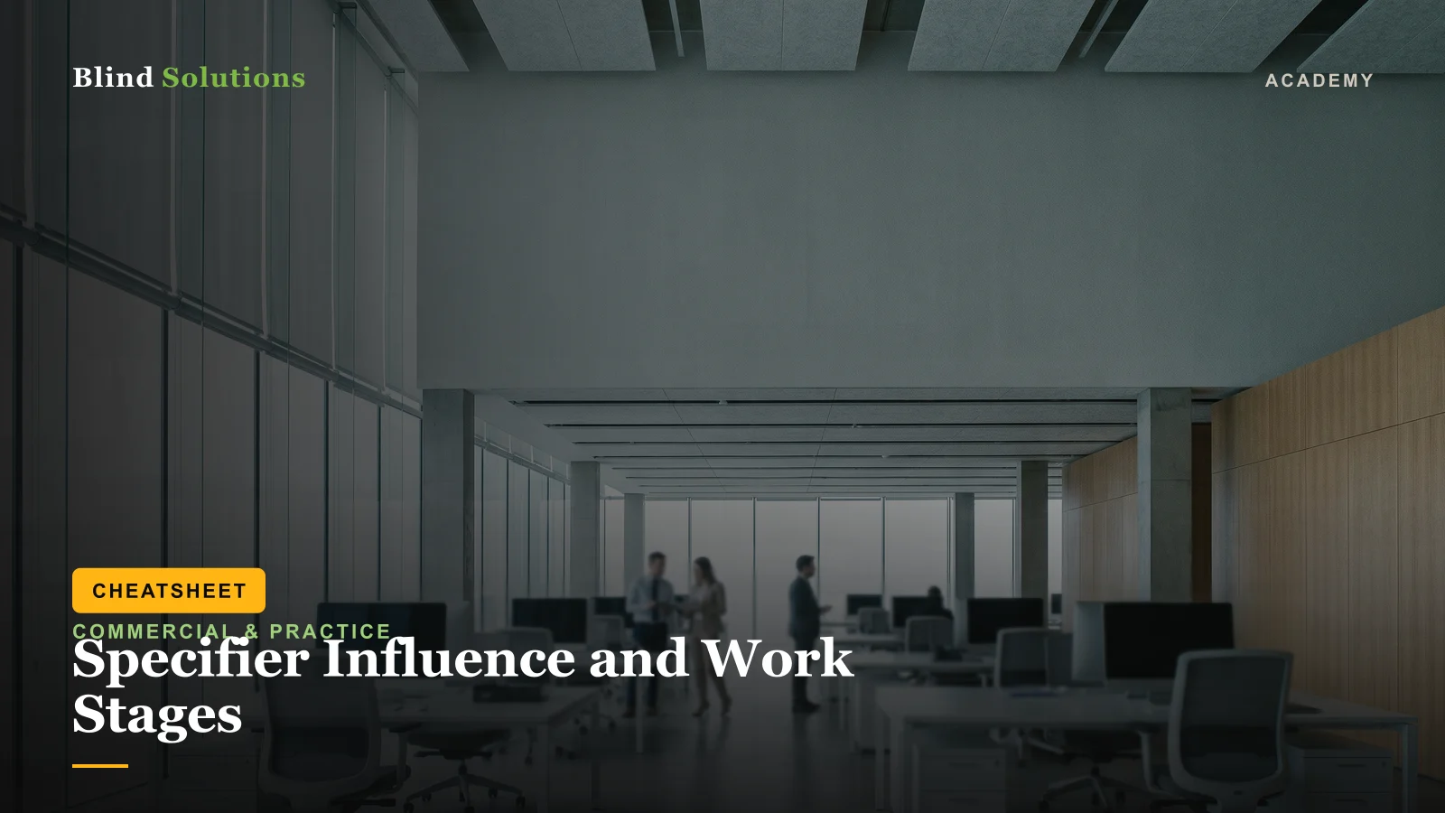 Specifier Influence and Work Stages