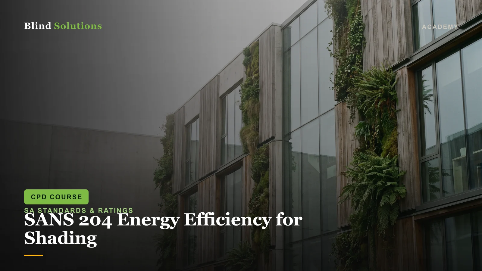 SANS 204 Energy Efficiency for Shading