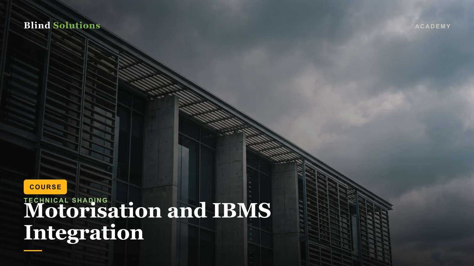 Motorisation and IBMS Integration