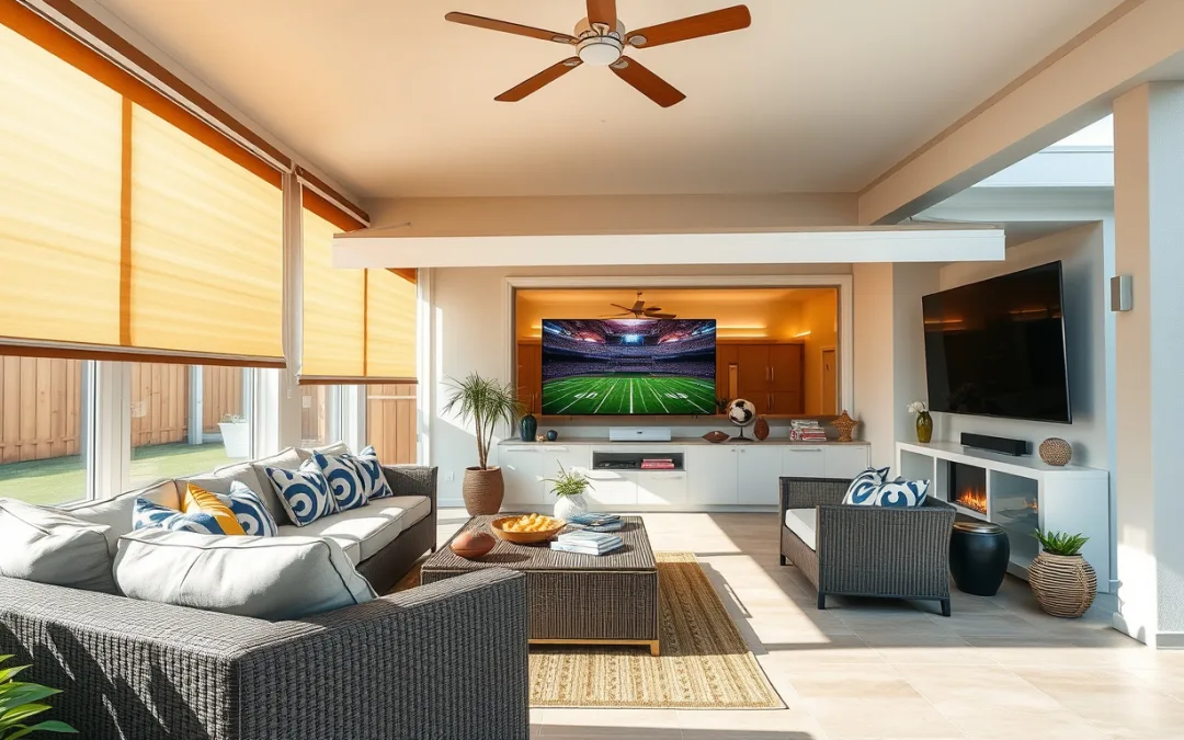 Elevate Your Game Day Experience: Discover How Motorized Blinds and Awnings Can Transform Your Viewing Space This URC Season!