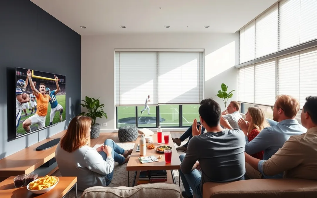 Sun Control Showdown: How Motorized Blinds Transform Your Space While You Enjoy the Game!