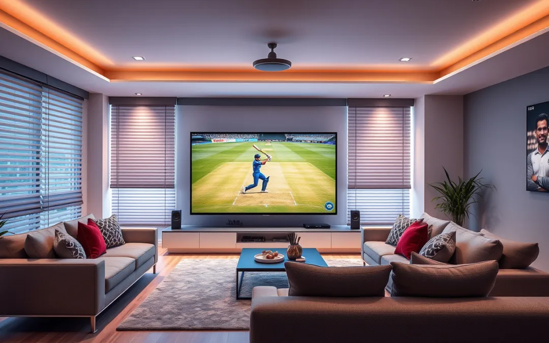 Transform Your Viewing Experience: Elevate Your Entertainment Space with Cutting-Edge Motorized Blinds for Ultimate Comfort During India vs Australia Showdown!