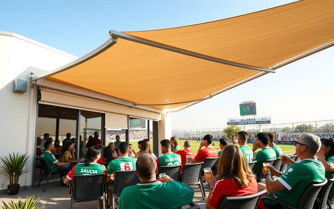 Shade Your Game: Enhance Your Viewing Experience for Saudi Arabia vs Algeria with Our Stylish Awnings and Motorized Blinds!